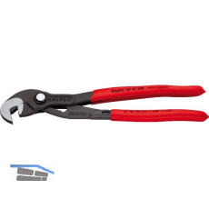 KNIPEX Schraubzange Raptor, SW 10-32 mm, 15 Positionen, KS-Griff, grau, L=250 mm