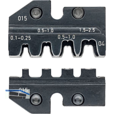 KNIPEX Crimpeinsatz 974904, unisolierte offene Steckverbinder 2,8+4,8 mm