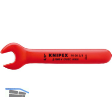 KNIPEX Einmaulschl�ssel isoliert Zoll, SW 5/8", Maulstellung 15�, L=165,1 mm