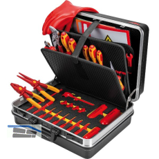 KNIPEX Werkzeugkoffer Basic 465x200x410 mm ABS-Kunststoff schwarz 33-teilig