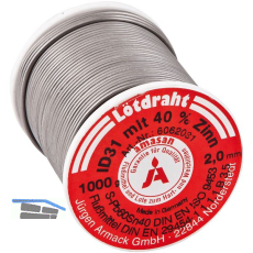 Kolofonium-L�tdraht (R�hren-Lot) � 1 mm Rolle=1000 g