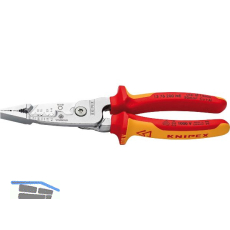 KNIPEX Abmantelungszange VDE 1376200ME f�r Kabel 0,5-6,0 mm� L=200 mm