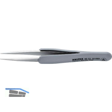 KNIPEX Gummi-Pinzette 922110ESD Edelstahl L�nge 123 mm