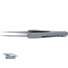 KNIPEX Gummi-Pinzette 922112ESD Edelstahl L�nge 112 mm