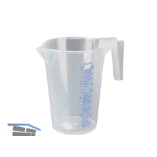 PRESSOL Messbecher transparent Polypropylen Inhalt 1,0 Liter