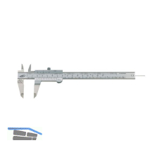 HELIOS PREISSER Messschieber m. Feststellschraube DIN862 Tiefenm. rund 0-150 mm