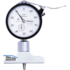 MITUTOYO Analoge Messuhr 7211A mit Tiefenmessbr�cke Messbereich 0-200 mm