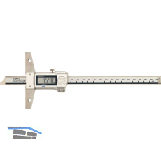 MITUTOYO Digital Tiefenmessschieber mit Datenausgang IP 67 Messbereich 0-200 mm