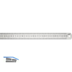 HELIOS PREISSER Stahlma�stab biegsam 1000x30x1,0mm EG-Pr�fzeichen Genauigkeit II