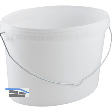 Eimer Oval 5,5L wei� mit B�gel ohne Deckel