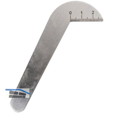 Spiralbohrer-Schleiflehre bis 50 mm Winkel 118 Grad