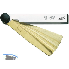 HELIOS PREISSER F�hlerlehre Messbereich 0,05-1,00 mm Blattl�nge 100 mm 20 Blatt