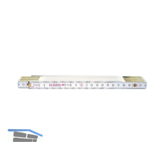 Holz-Gliederma�stab 10 Glieder sichtbare Feder 2m EG-Pr�fzeichen Genauigkeit III