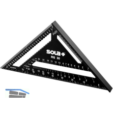 SOLA Sparrenwinkel RS 30 305 x 305 mm schwarz beschichtet