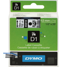 Dymo-Kassetten Beschriftungsband D1 schwarz/gelb Breite 12 mm L�nge 7 m