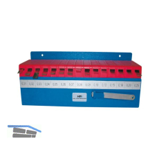 HELIOS PREISSER F�hlerlehrenband-Set Steigung 0.30-1.00 mm im Wandhalter