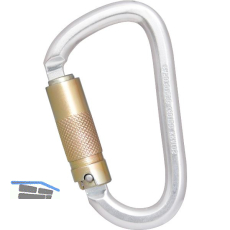 KRATOS Karabiner Stahl keylock natur �ffnungsweite 22 mm