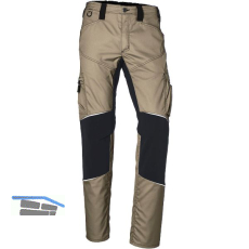 K�BLER Stretchhose Activiq sandbraun/schwarz 48