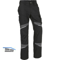 K�BLER Bundhose Activiq cotton+ schwarz/anthrazit 54