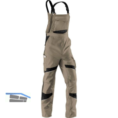 K�BLER Latzhose Activiq 3250 sandbraun/schwarz 52