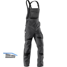 K�BLER Latzhose Activiq 3250 anthrazit/schwarz 54