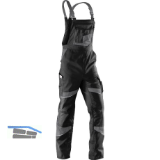 K�BLER Latzhose Activiq 3250 schwarz/anthrazit 48