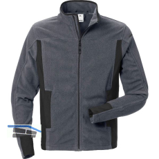 FRISTADS Fleecejacke 4003 MFL grau/schwarz XXL