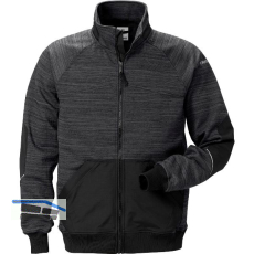 FRISTADS Sweatjacke 7052 SMP grau/schwarz XL