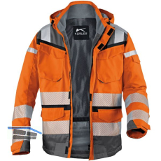 K�BLER Warnschutz-Wetterjacke Reflectiq orange/grau S