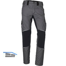 K�BLER Stretchhose Activiq anthrazit/schwarz 50