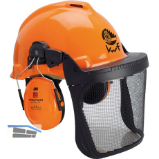3M Forsthelm G3000 bel�ftet mit Visier und Geh�rschutz Farbe orange