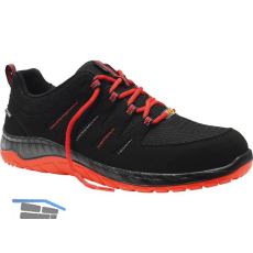 ELTEN Sicherheitshalbschuh Maddox Black-Red Low ESD S3 SRC 46