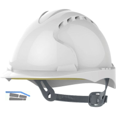 JSP Industrieschutzhelm EVO�3 EN 397 OneTouch-Gleitverschluss Farbe wei�