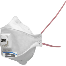 3M Feinstaubmaske 9332+Gen3 Filterklasse FFP3 mit Ausatemventil Gummiband rot