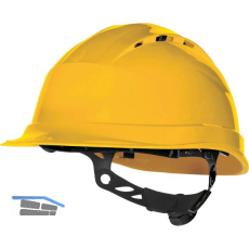 DELTA PLUS Industrieschutzhelm Quartz UP IV EN 397 Farbe gelb
