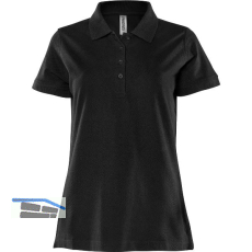 ACODE Damen Polo-Shirt Code 1723 PIQ schwarz M
