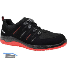 ELTEN Sicherheitshalbschuh Maddox BOA Black-Red low ESD S3 46