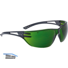 BOLL� Schwei�erschutzbrille Slam Sichtscheibe Gr�n, Rahmen Schwarz