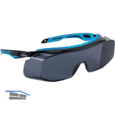 BOLL� Schutzbrille Tryon OTG Sichtscheibe Rauchglas, Rahmen Schwarz/Blau