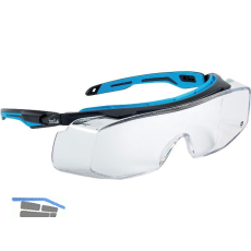 BOLL� Schutzbrille Tryon OTG Sichtscheibe klar, Rahmen Schwarz/Blau