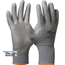 GEBOL Schutzhandschuh Micro Flex grau Gr��e 12