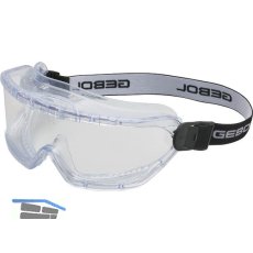 GEBOL Vollsicht-Schutzbrille Profi klar