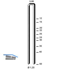 ALSAFIX Klammern Type E 35 mm aus Stahldraht verzinkt (5000 St�ck)