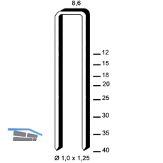 ALSAFIX Klammern Type H 15 mm aus Stahldraht verzinkt (10000 St�ck)