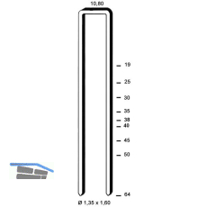 ALSAFIX Klammern Type L 35 mm aus Stahldraht verzinkt (13900 St�ck)