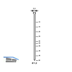 ALSAFIX Stauchkopfnagel J 40 mm aus Stahldraht verzinkt (10000 St)