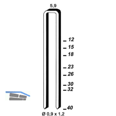 ALSAFIX Klammern Type ES 23 mm aus Stahldraht verzinkt (5200 St�ck)