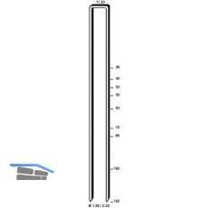 ALSAFIX Klammern Type Q 45 mm aus Stahldraht verzinkt (10000 St�ck)