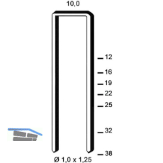 ALSAFIX Klammern Type G 38 mm aus Stahldraht verzinkt (2600 St�ck)