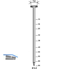ALSAFIX T-N�gel T 32 mm Stahldraht verzinkt (10000 St)